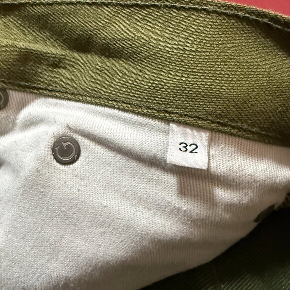 Gustin #159 Japan Olive Japanese Selvedge Denim Jeans Button Fly Slim size 32 - Picture 10 of 13